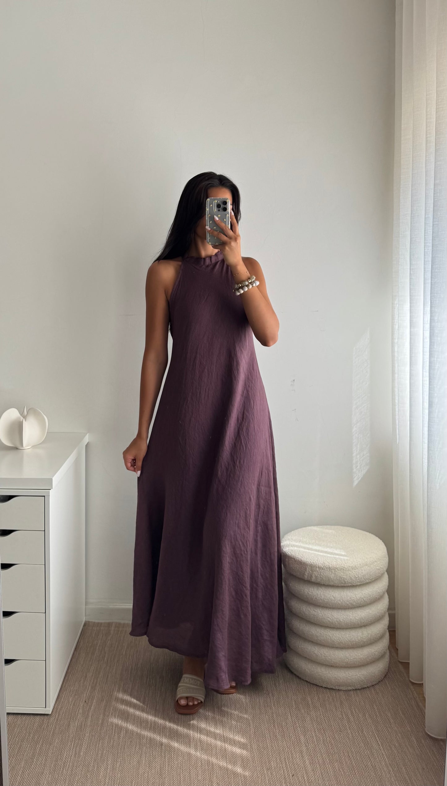 VESTIDO MAXI LINHO