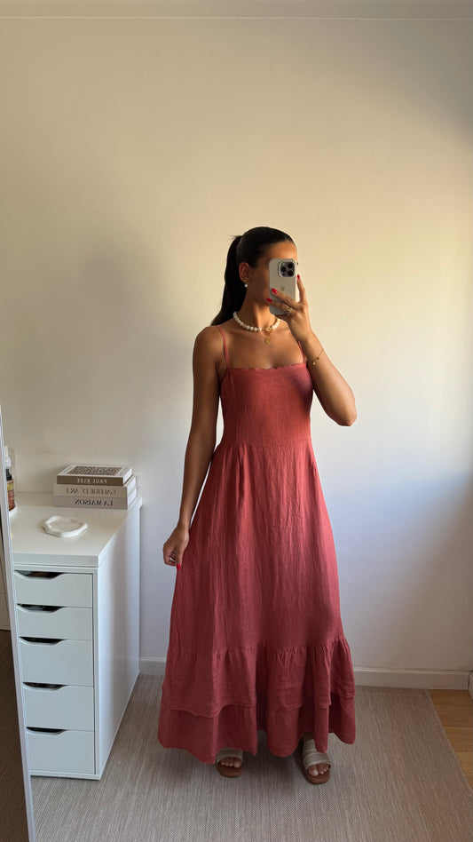 VESTIDO MAXI LINHO
