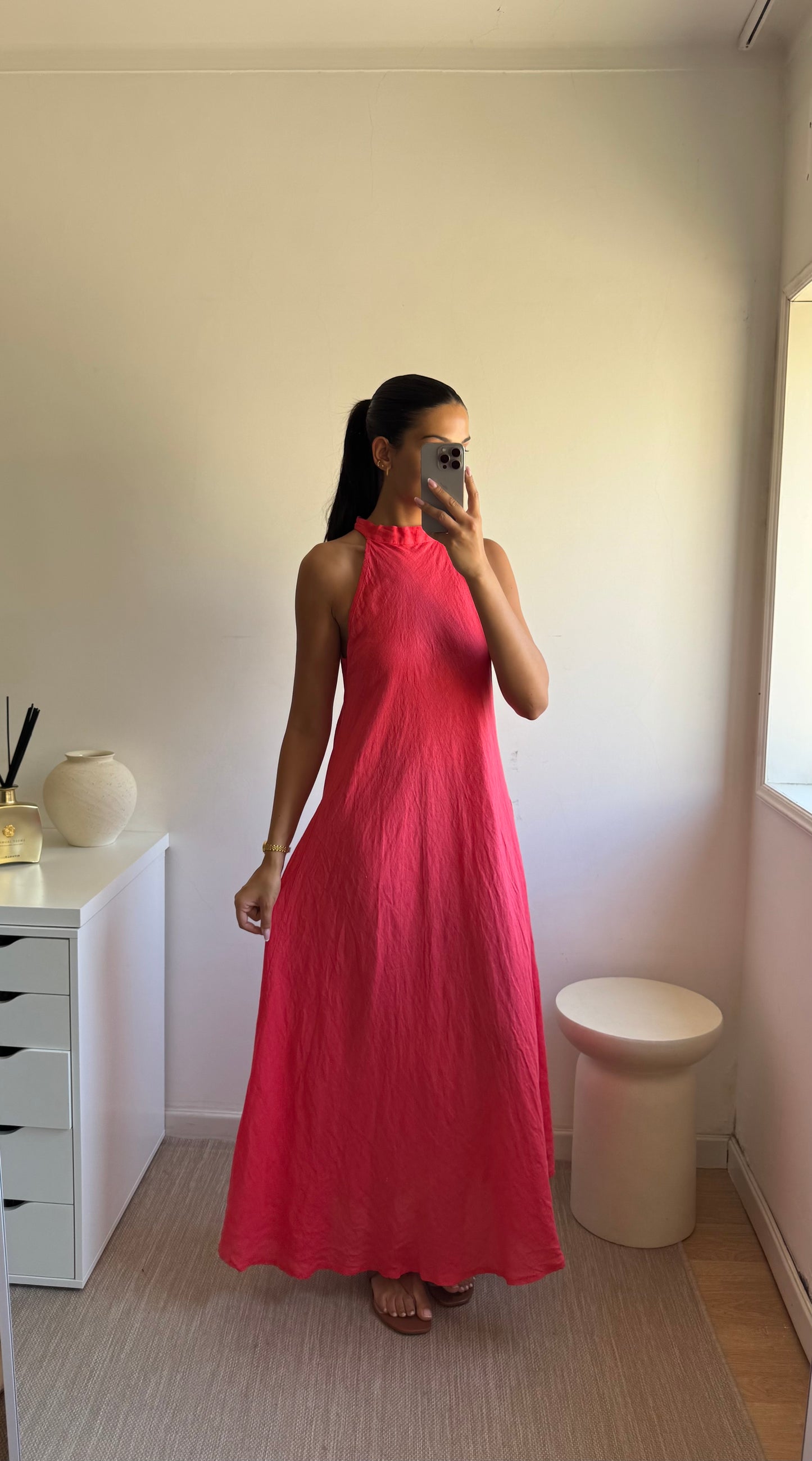 VESTIDO MAXI LINHO