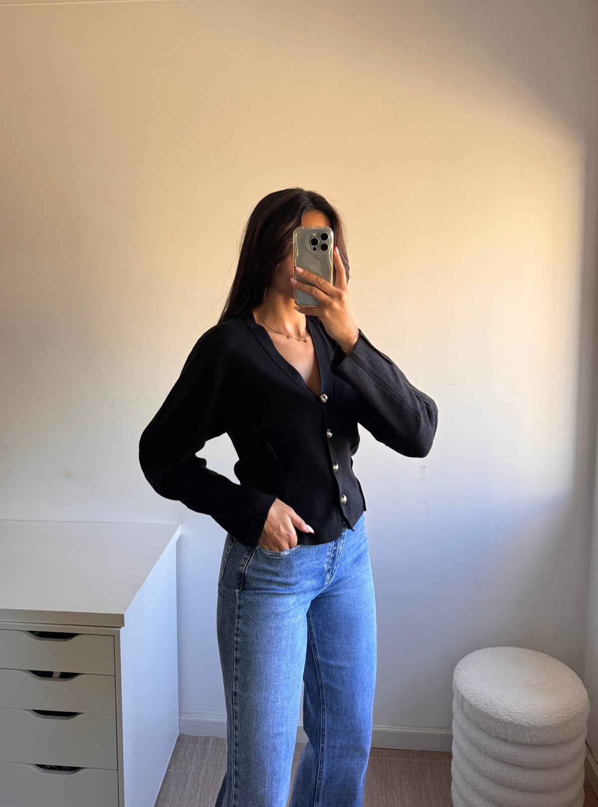 CARDIGAN MALHA