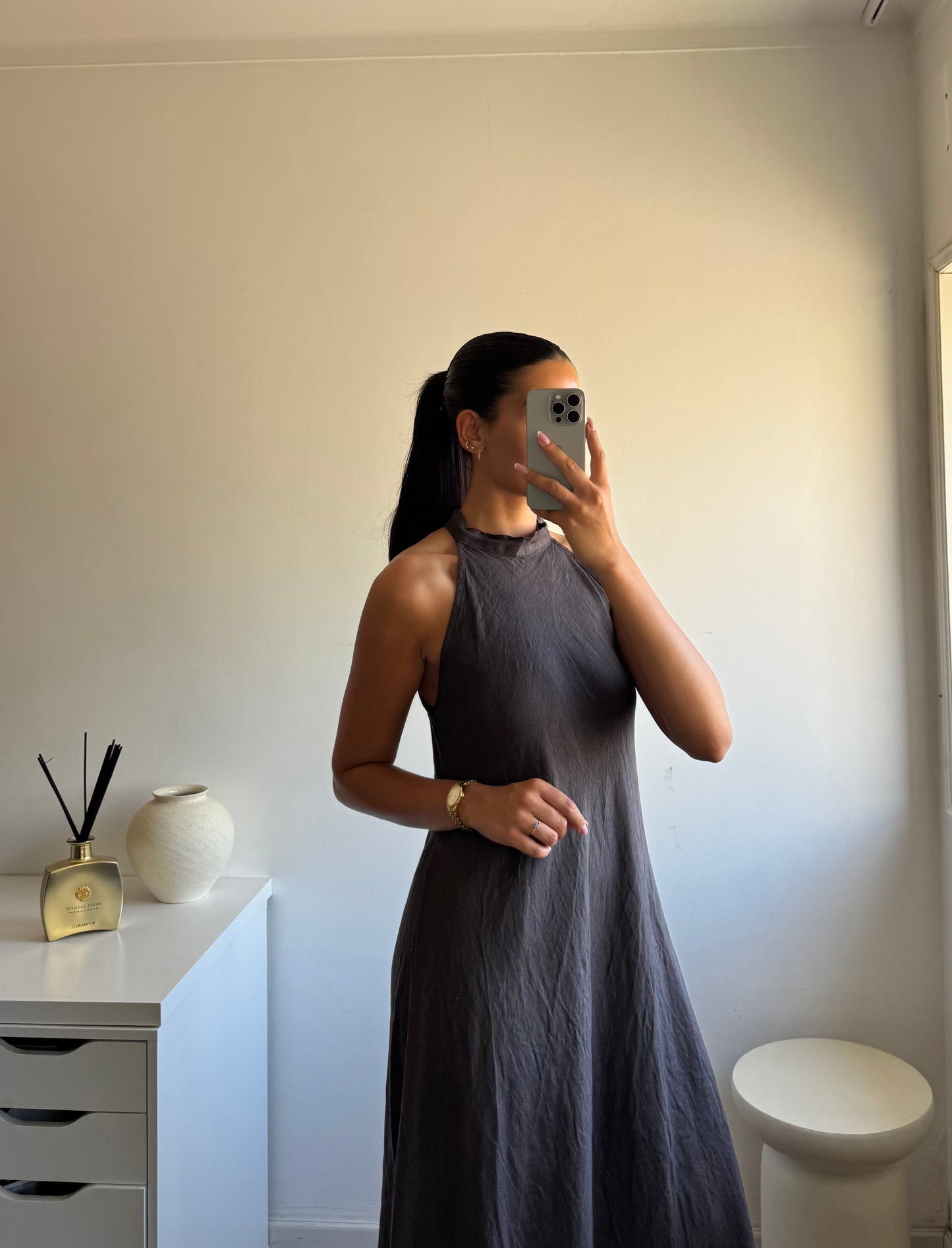 VESTIDO MAXI LINHO
