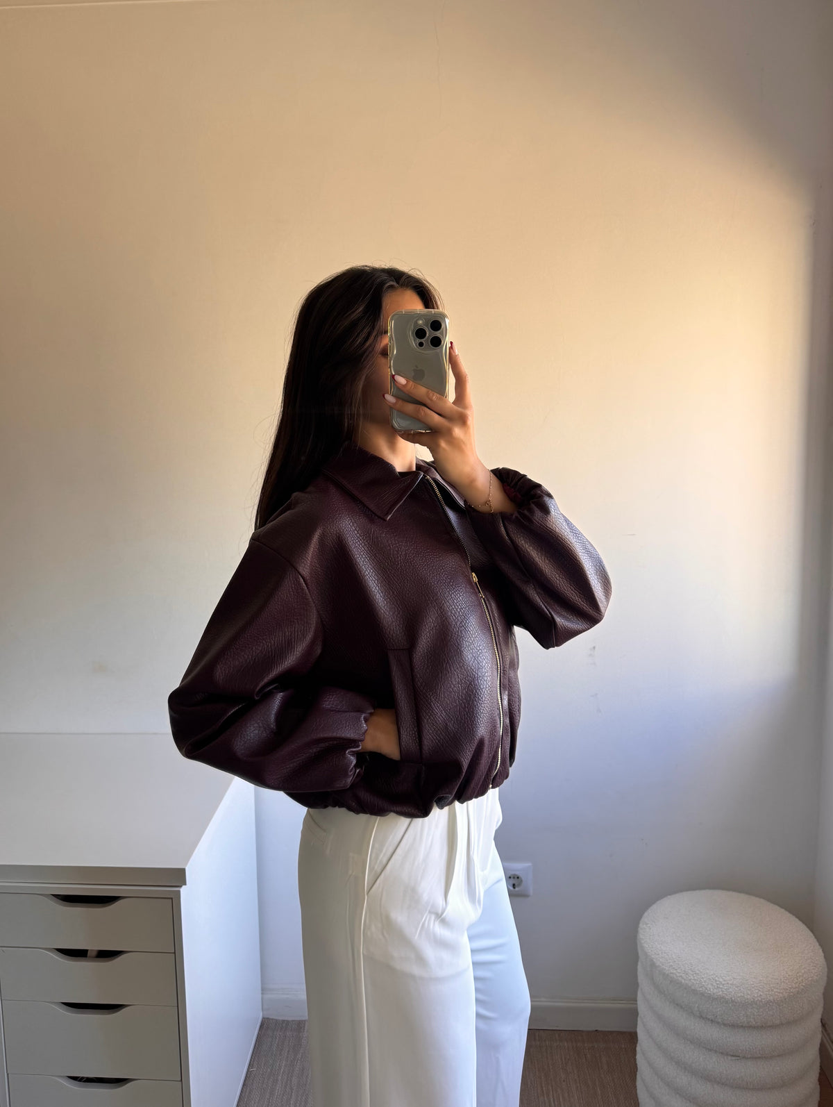 BOMBER BORDEAUX