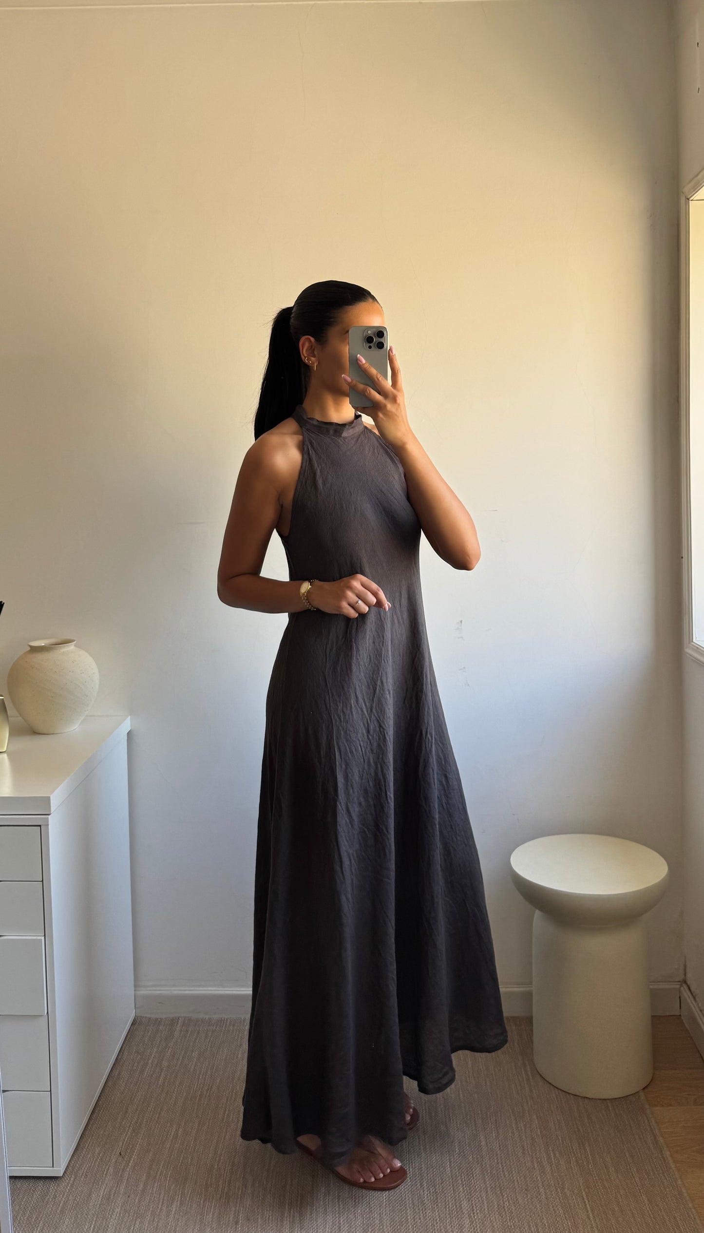 VESTIDO MAXI LINHO