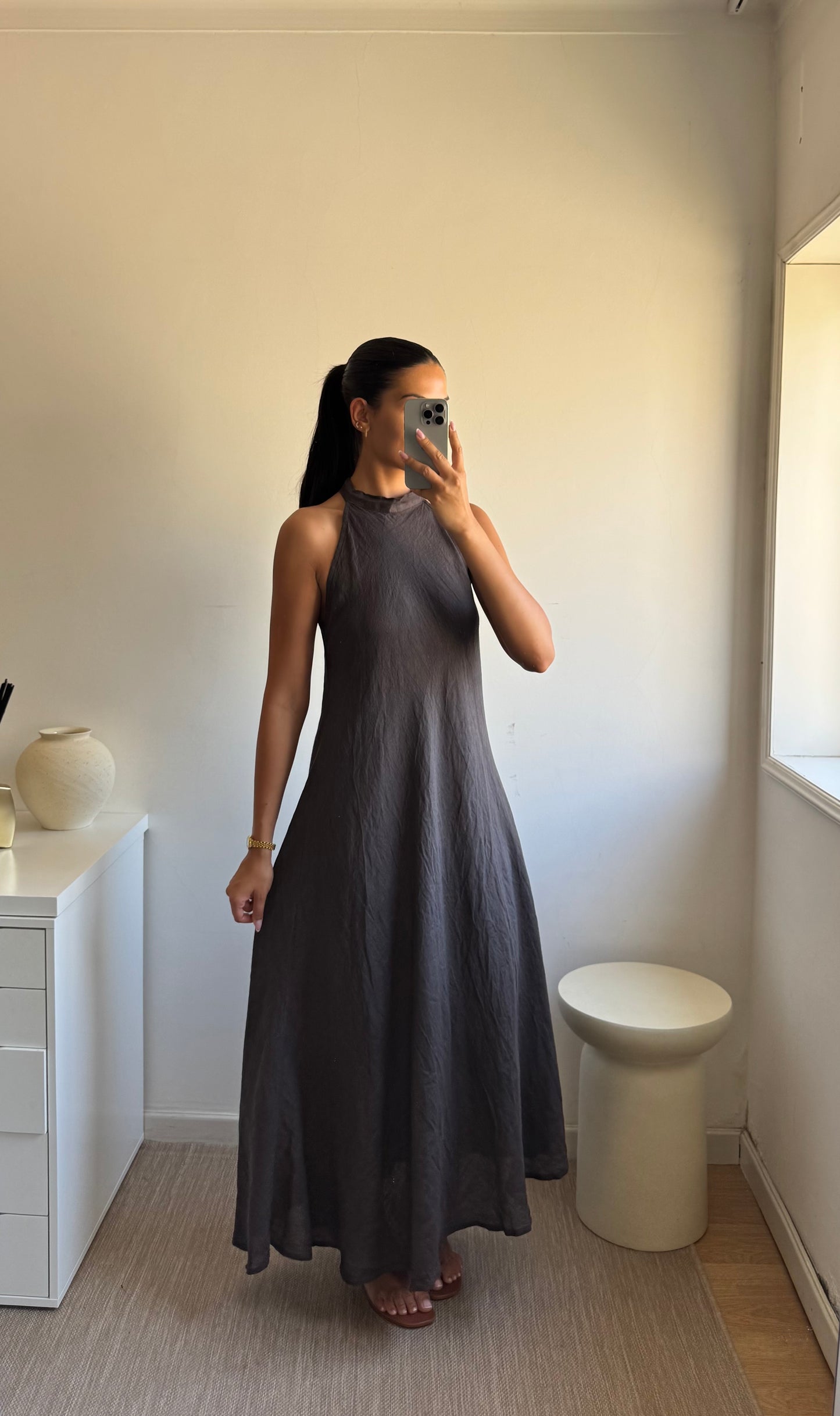 VESTIDO MAXI LINHO
